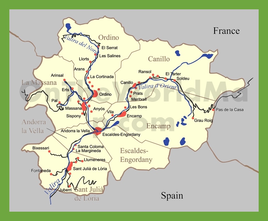 Andorra  Map